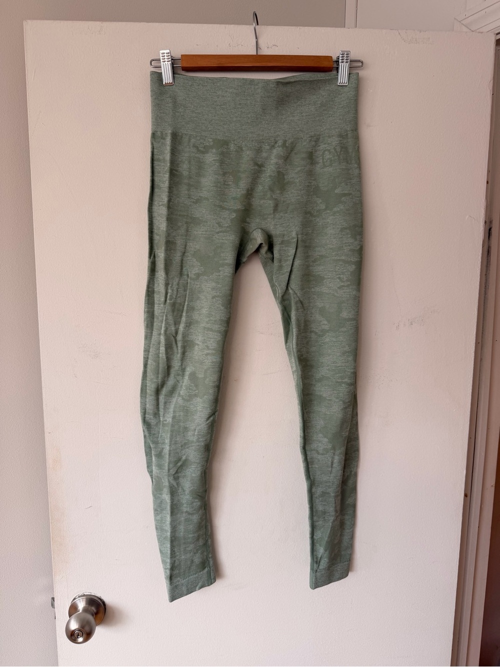 GYMSHARK Women’s High-Waist Seamless Leggings in Sage Green